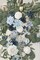 Blue Ceremony Arbor Reception Backdrop Rose Floral Decorations.
